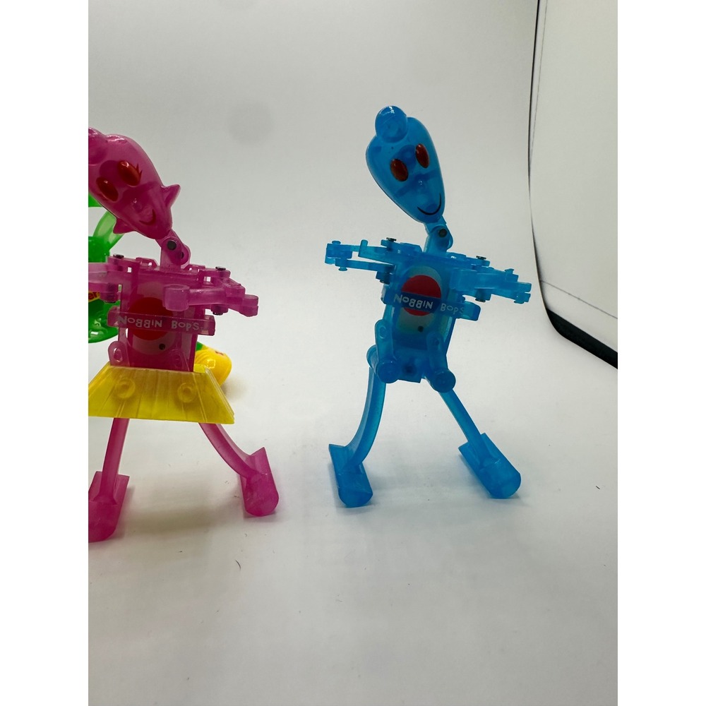 Z-Wind Ups Nobbin Bops and Sliders Lot of 4 Vintage Wind Up Toys Translucent - Picture 2 of 8
